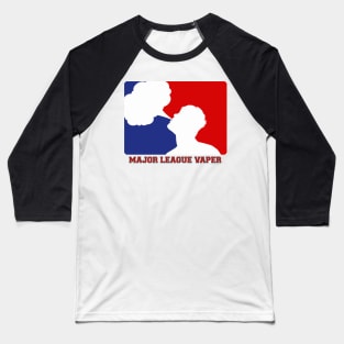 Major League Vaper Red White and Blue Baseball T-Shirt